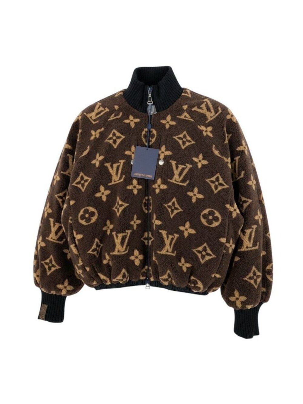Louis Vuitton Reversible Monogram Fleece Jacket Brown